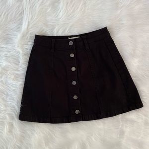 Forever 21 Black Jean Skirt